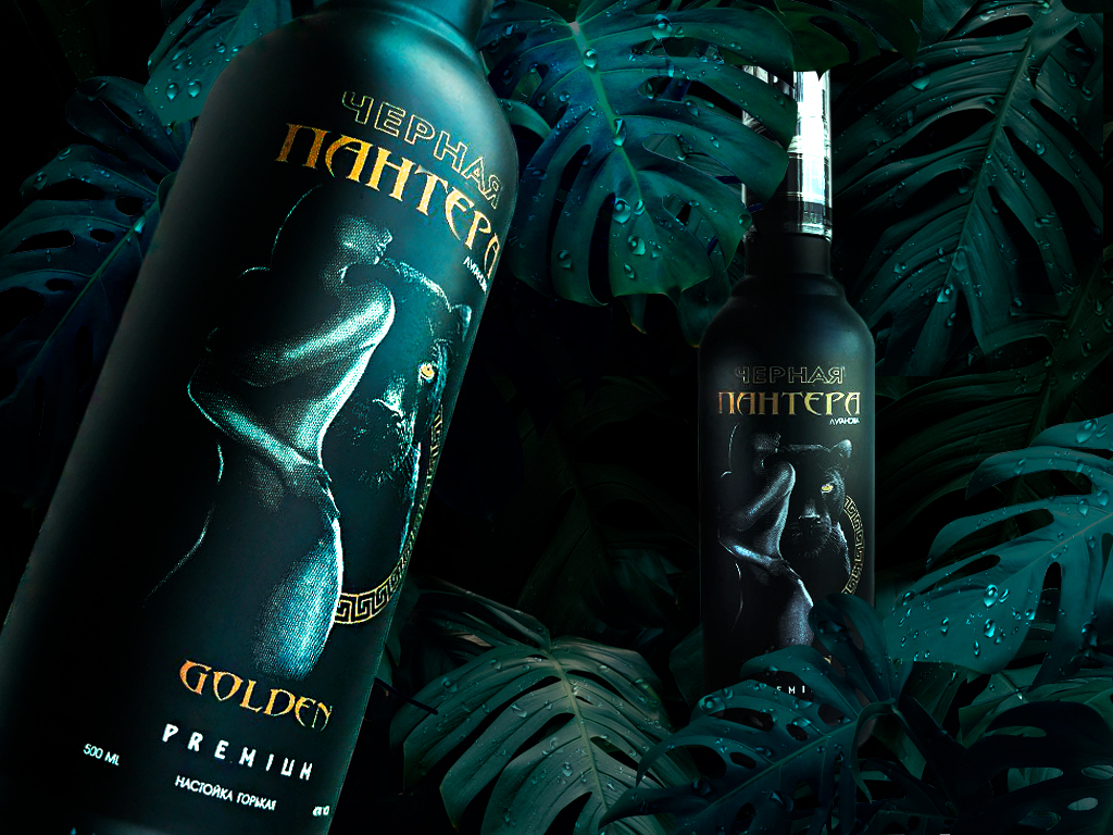 Настойка горькая «ЧЕРНАЯ ПАНТЕРА ЛУГАНОВА GOLDEN»