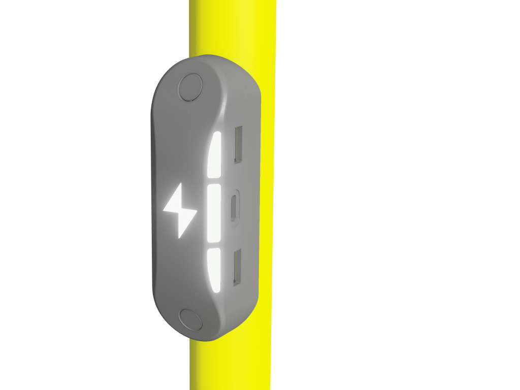 USB зарядка на поручень 