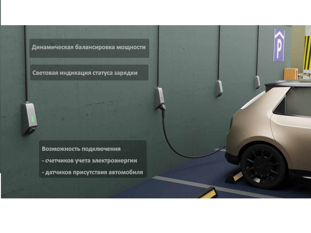 Настенная Зарядная станция для электромобилей 7-22 кВт