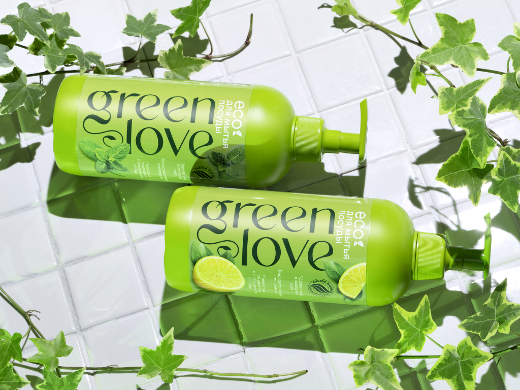 Дизайн упаковки бытовой химии Green Love
