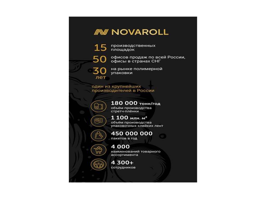 Коробка упаковочная Космос NOVAROLL