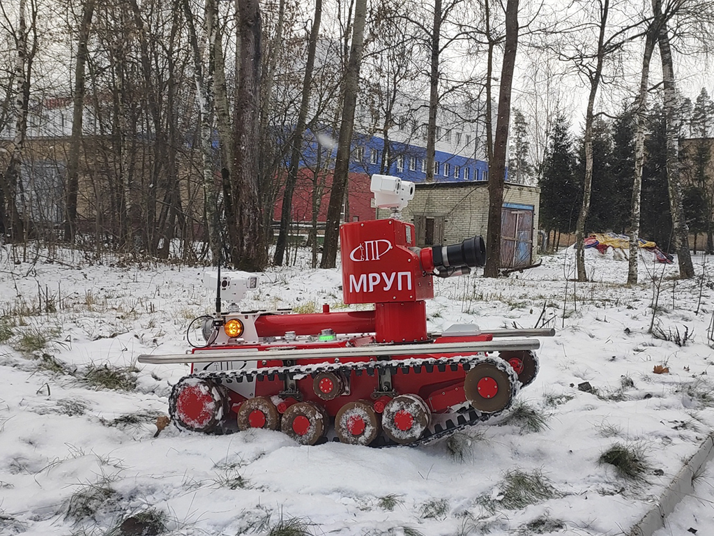 Мобильная роботизированная установка пожаротушения 