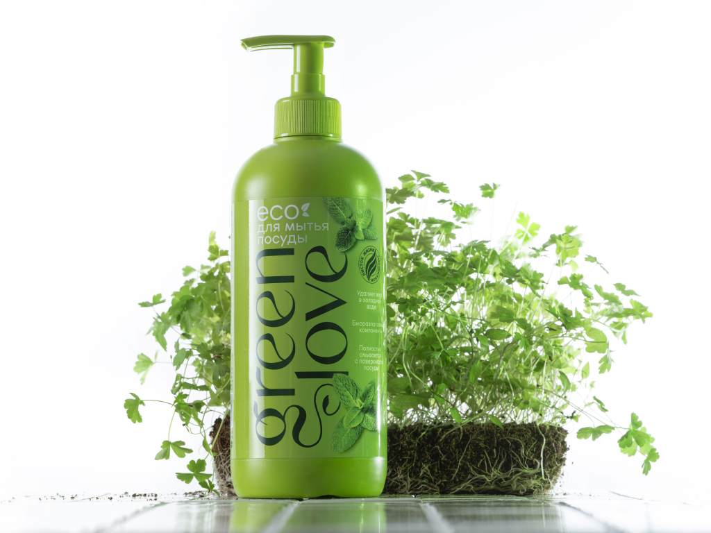 Дизайн упаковки бытовой химии Green Love